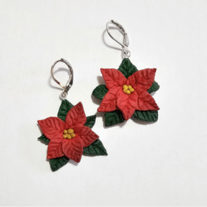 Christmas themed earrings (handle with care)